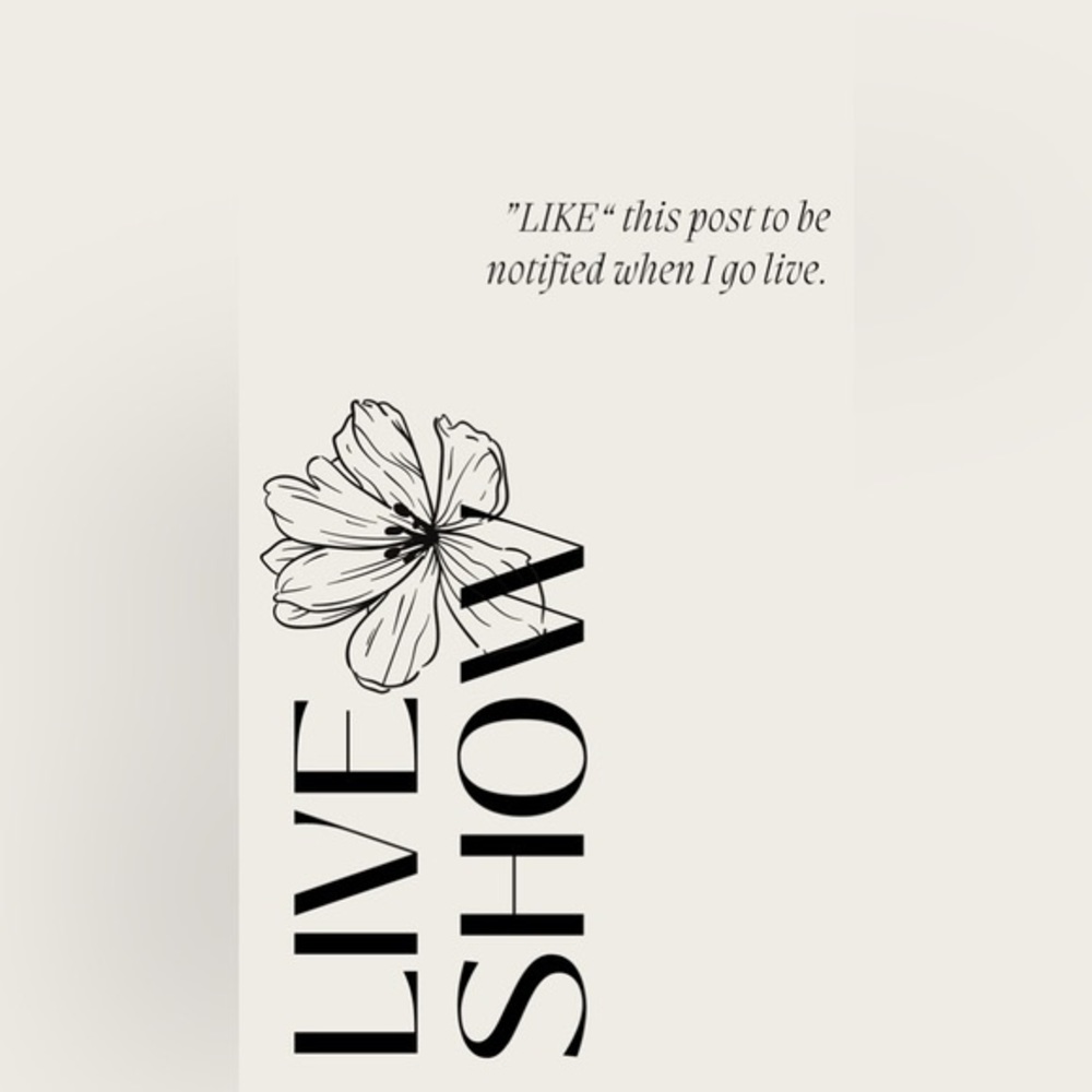 Live show reminder ♥️